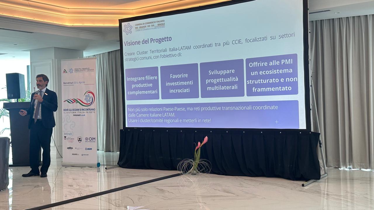 Imagem de capa Câmara Italiana no RS participa de cúpula latino-americana no Panamá para fortalecer conexões com a Itália