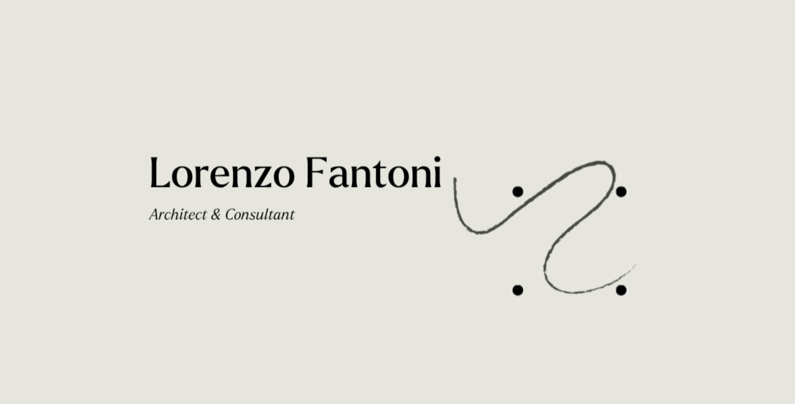 Logotipo Lorenzo Fantoni Arquitetura